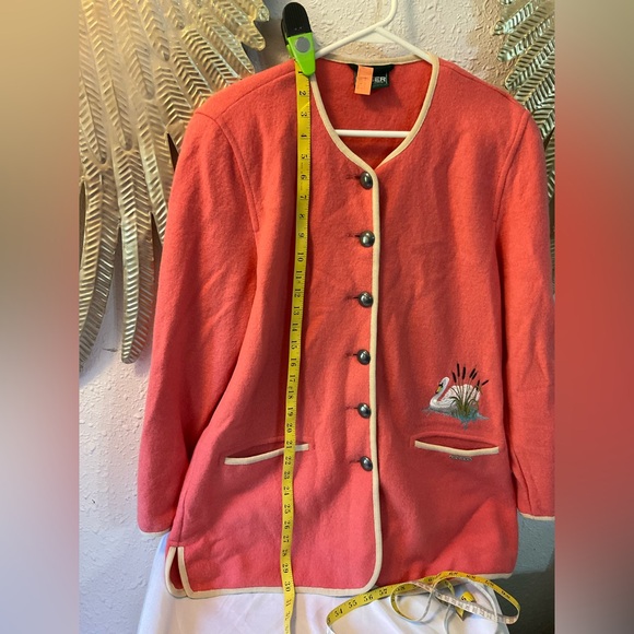 Geiger wool blazer jacket with embroidery vintage - Picture 9 of 10